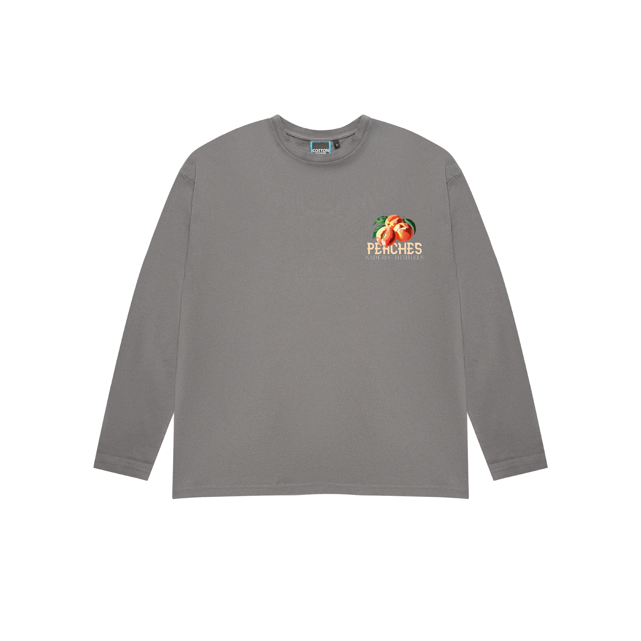 CAMISETA PEACHES MANGA LARGA CHARCOAL
