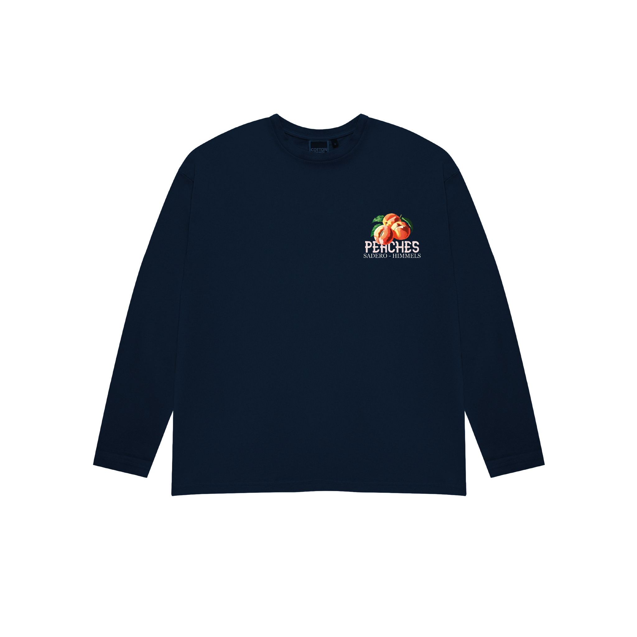 CAMISETA PEACHES MANGA LARGA AZUL MARINO