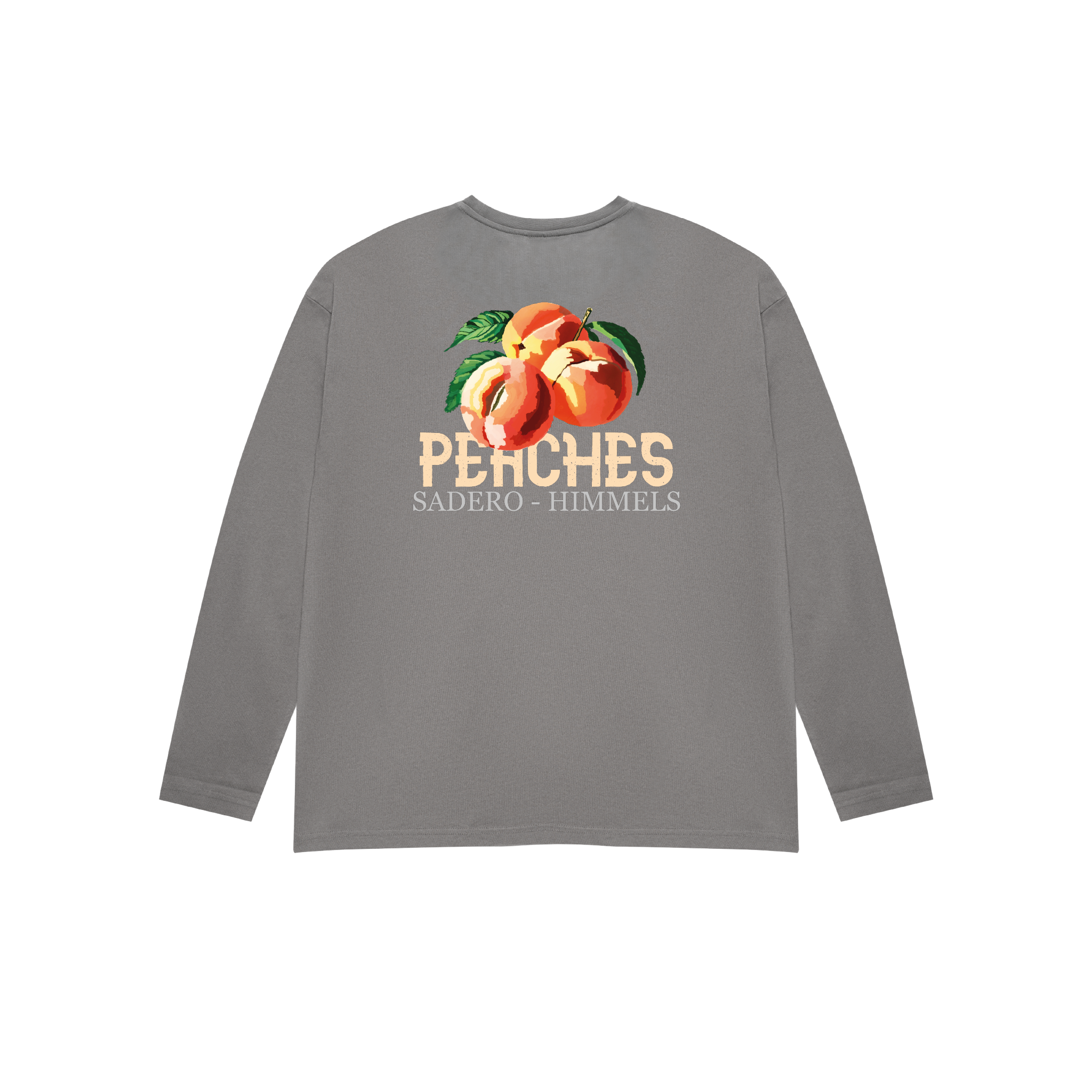 CAMISETA PEACHES MANGA LARGA CHARCOAL