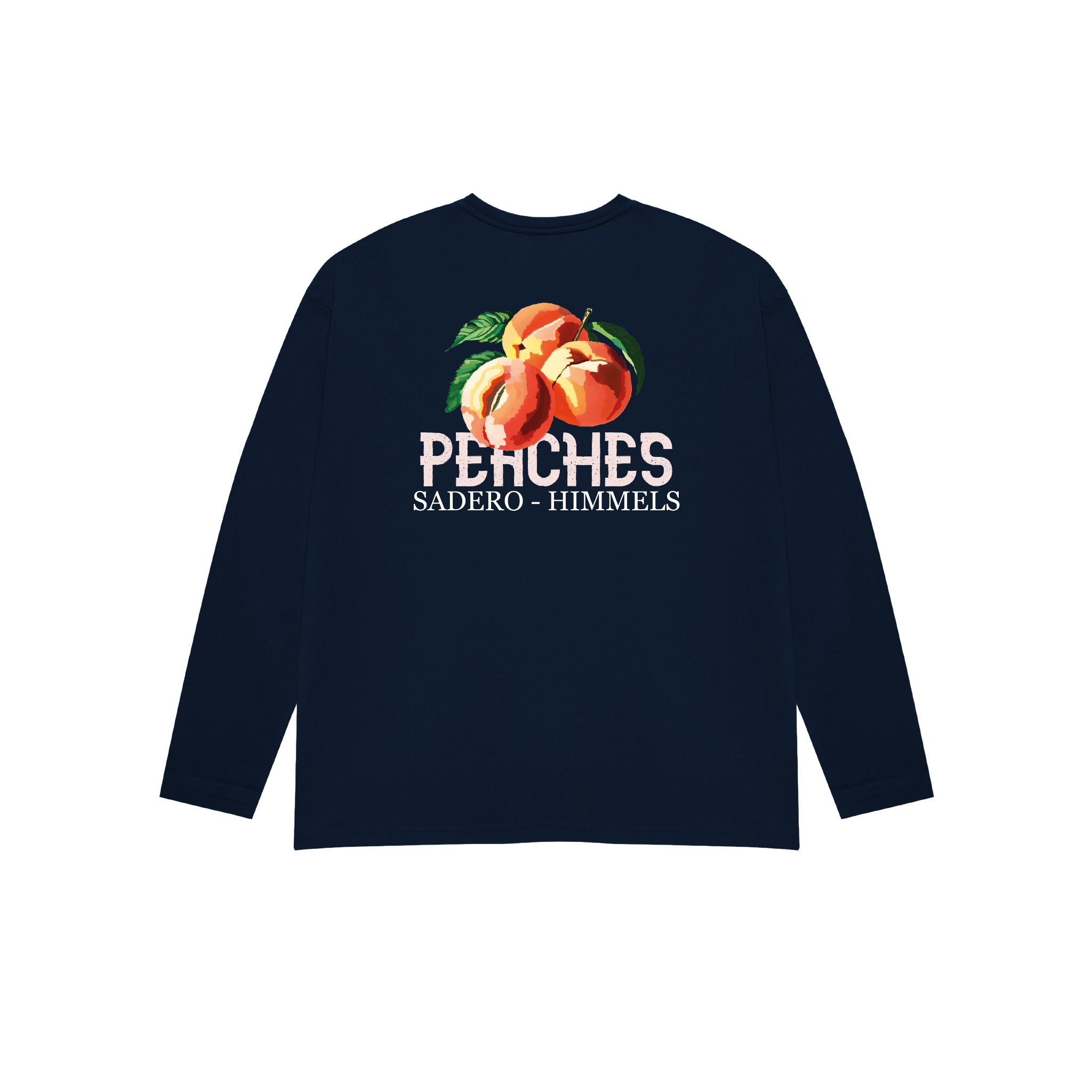 CAMISETA PEACHES MANGA LARGA AZUL MARINO