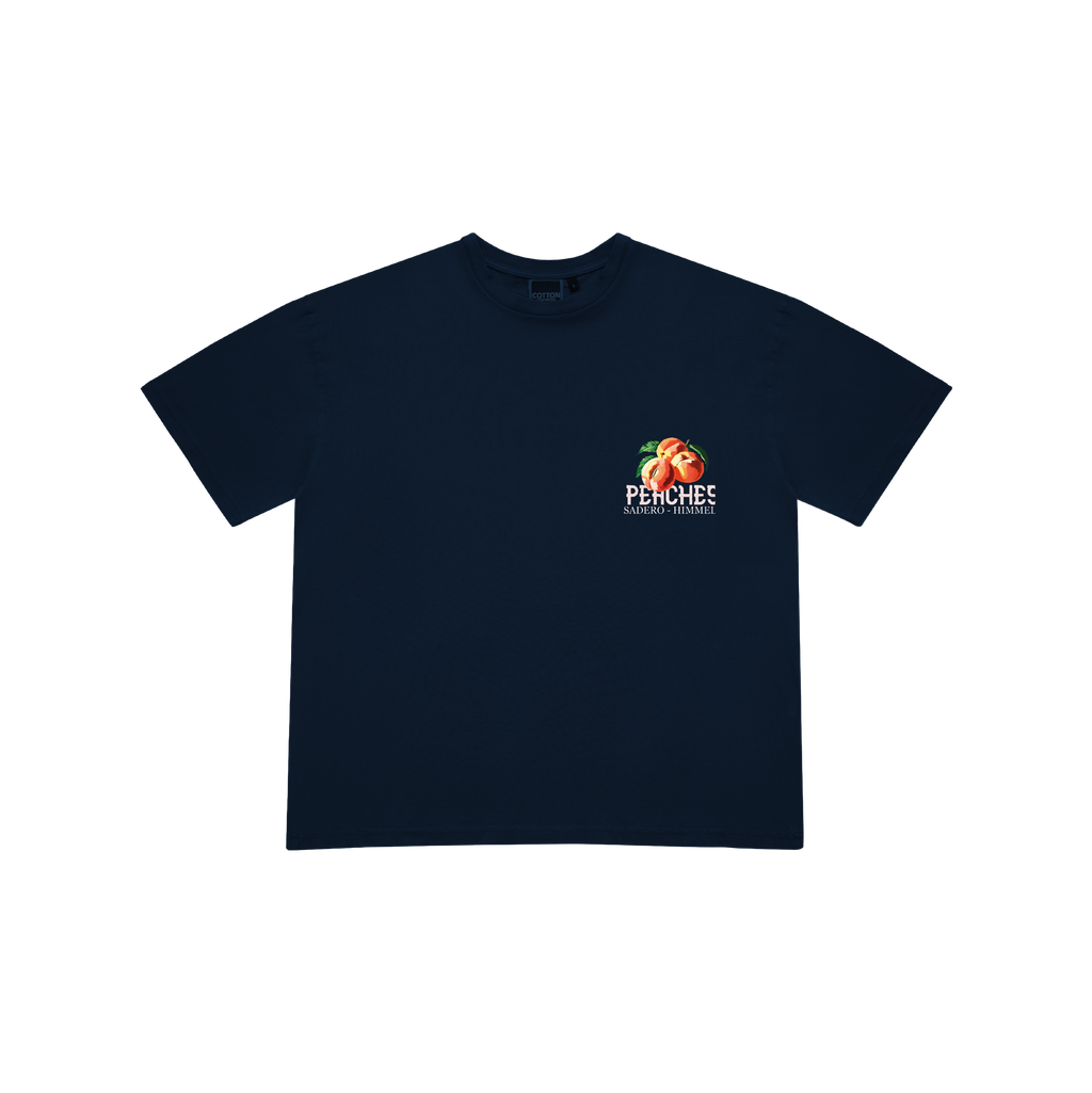 CAMISETA PEACHES AZUL MARINO