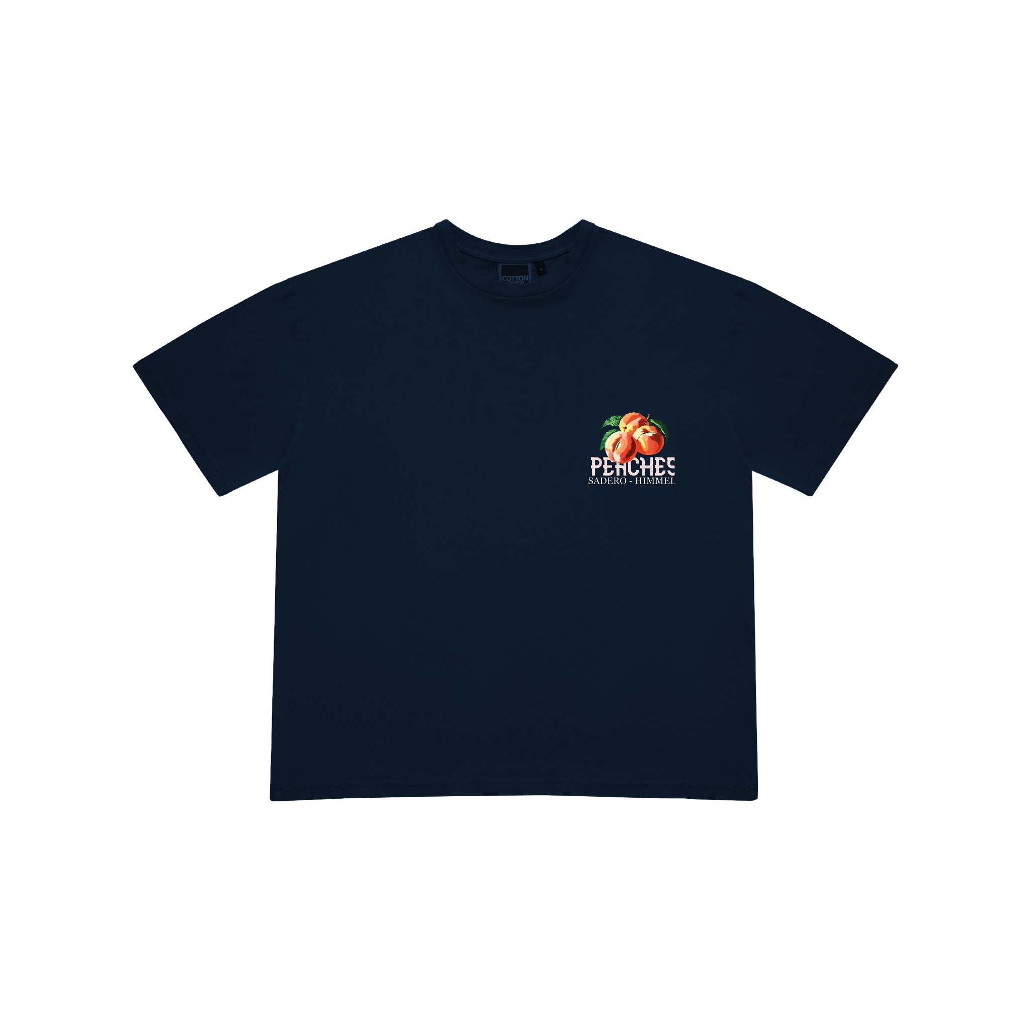 CAMISETA PEACHES AZUL MARINO