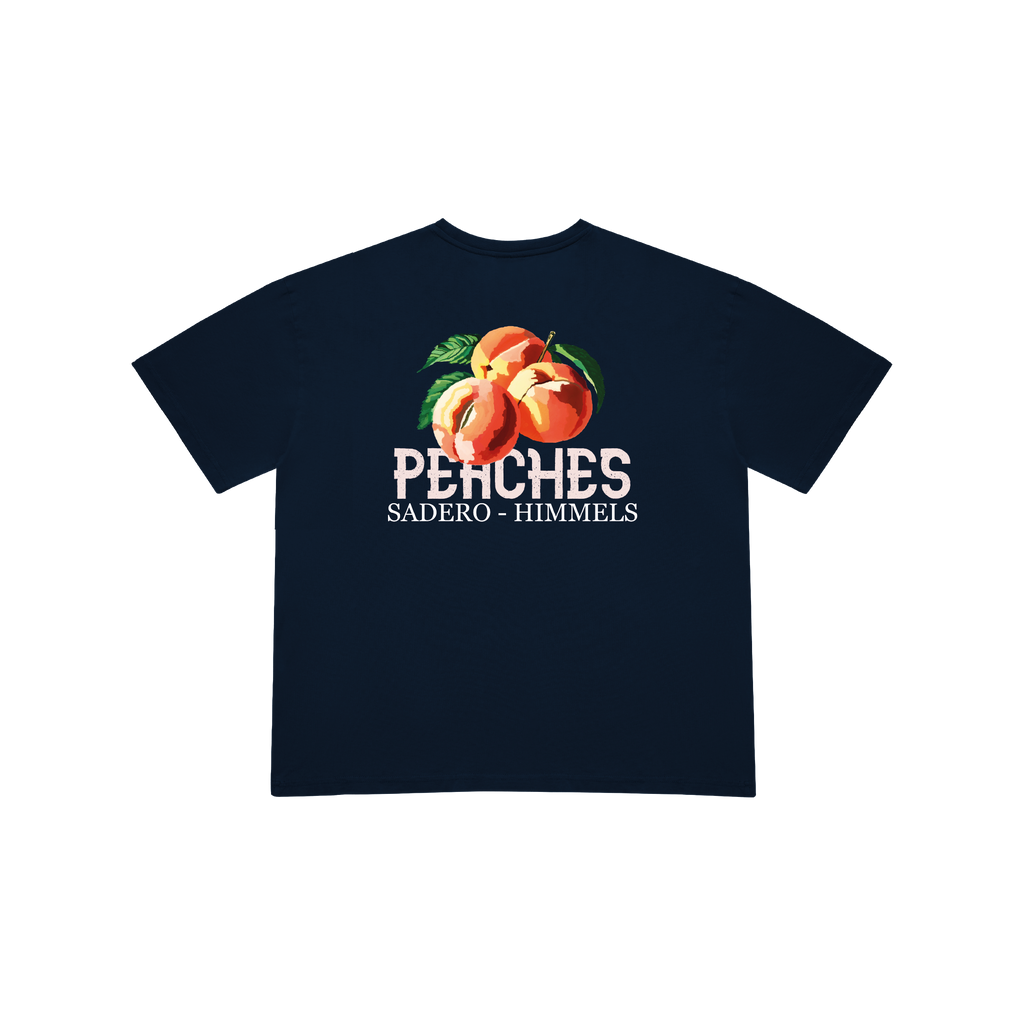 CAMISETA PEACHES AZUL MARINO