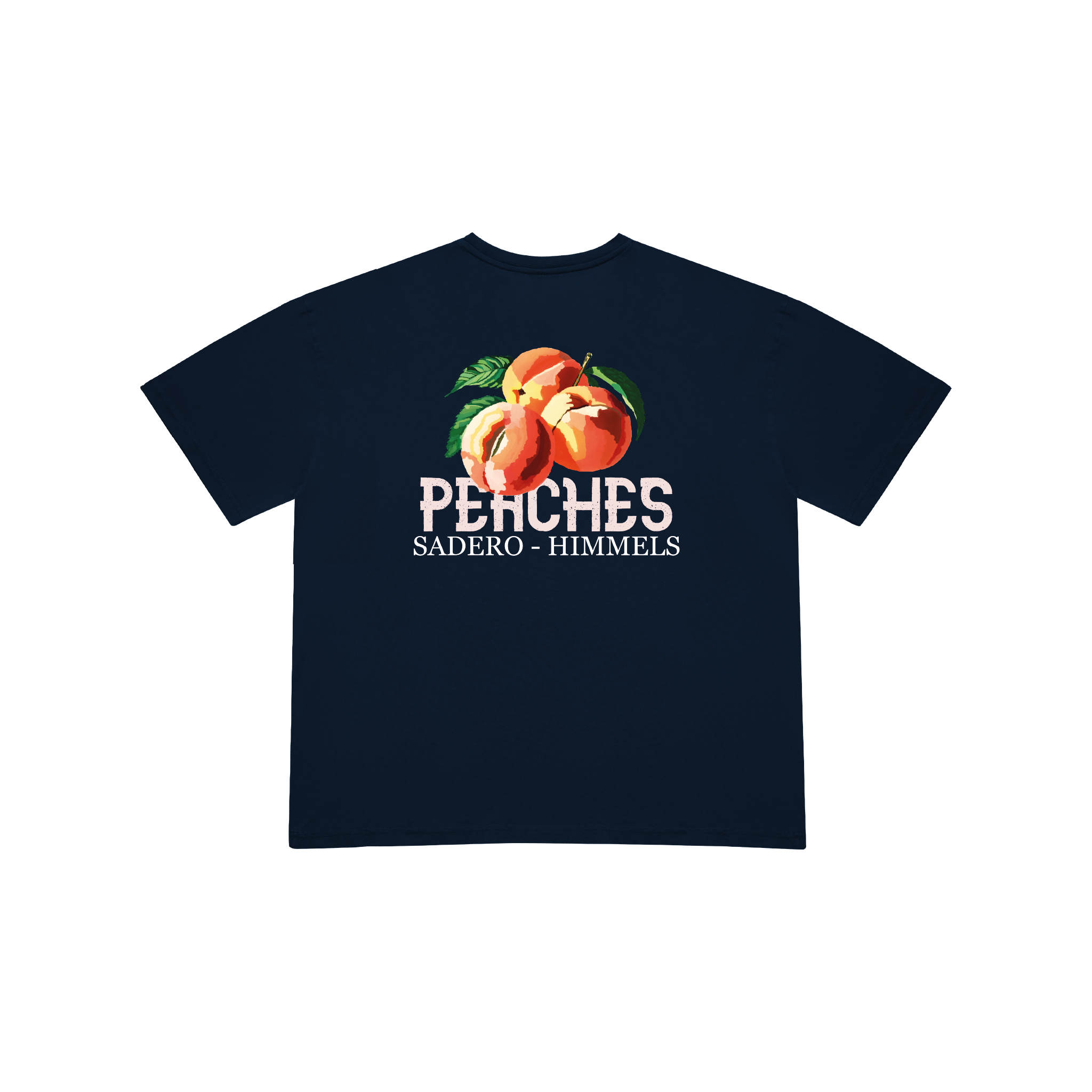 CAMISETA PEACHES AZUL MARINO