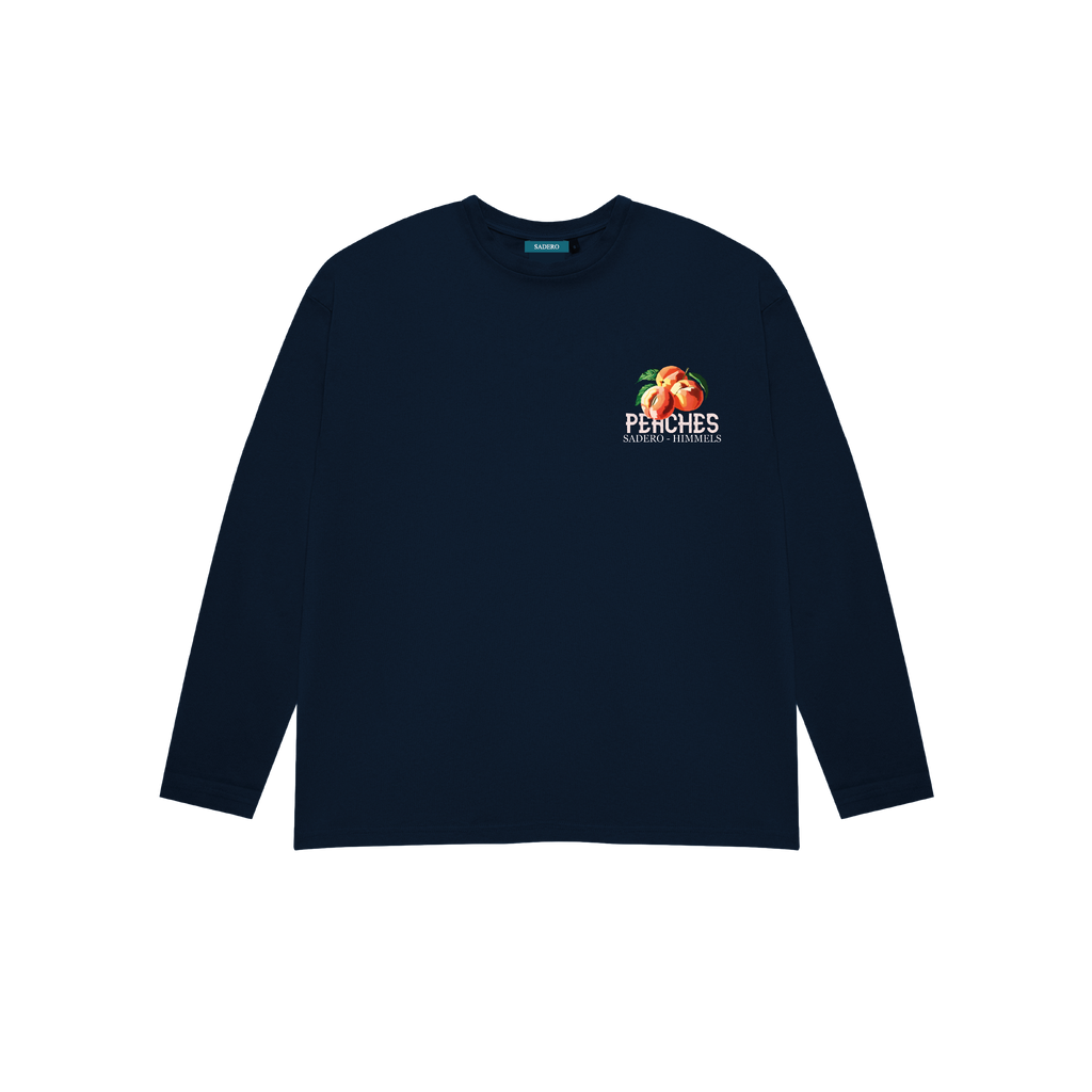 Camiseta peaches manga larga azul