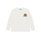 Camiseta peaches manga larga blanca