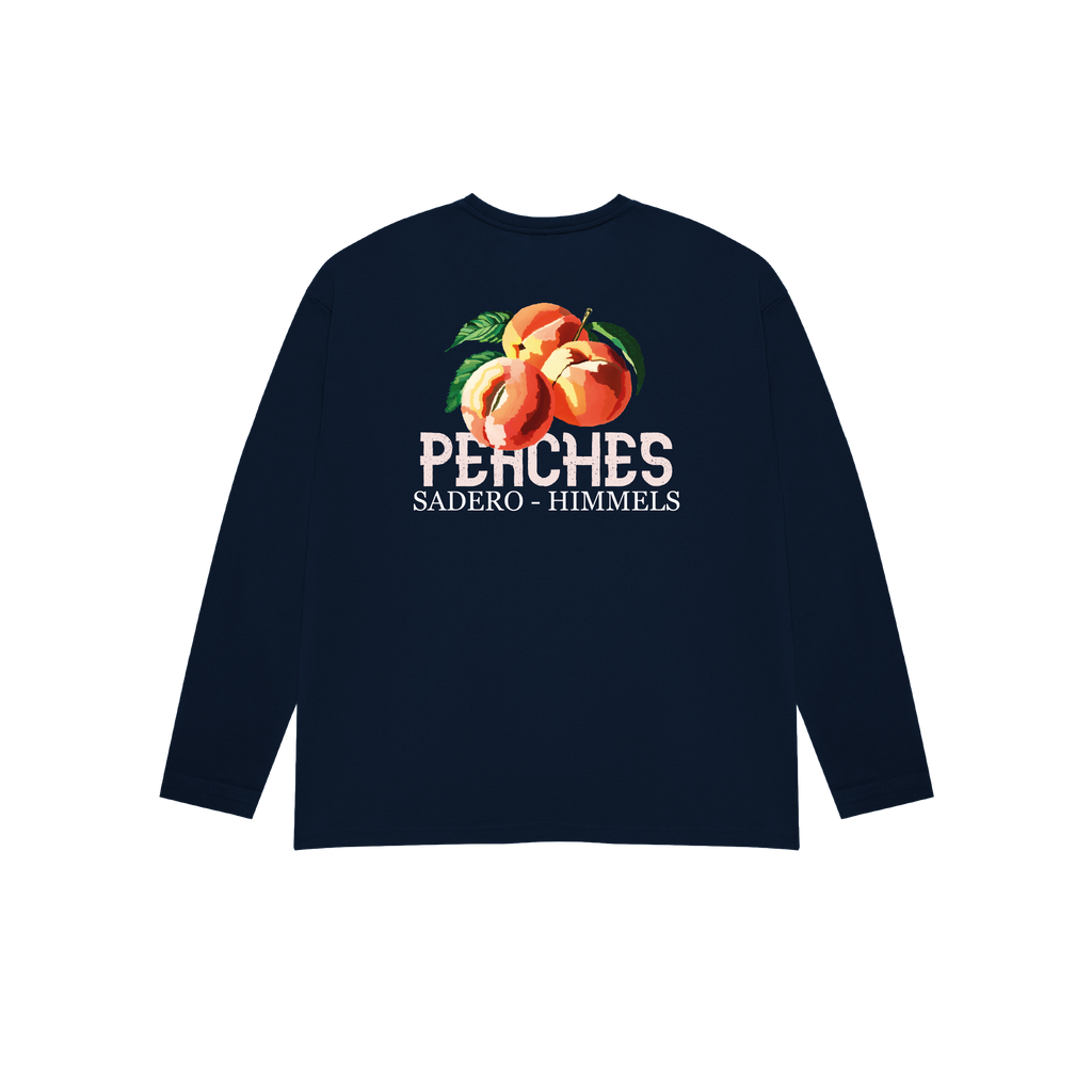 Camiseta peaches manga larga azul