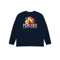 Camiseta peaches manga larga azul