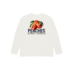 Camiseta peaches manga larga blanca