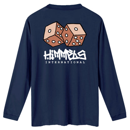 Camiseta Himmels hustle manga larga azul
