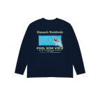 CAMISETA POOL VIEW MANGA LARGA NAVY BLUE