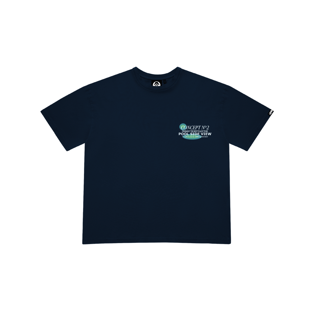 CAMISETA POOL VIEW NAVY BLUE