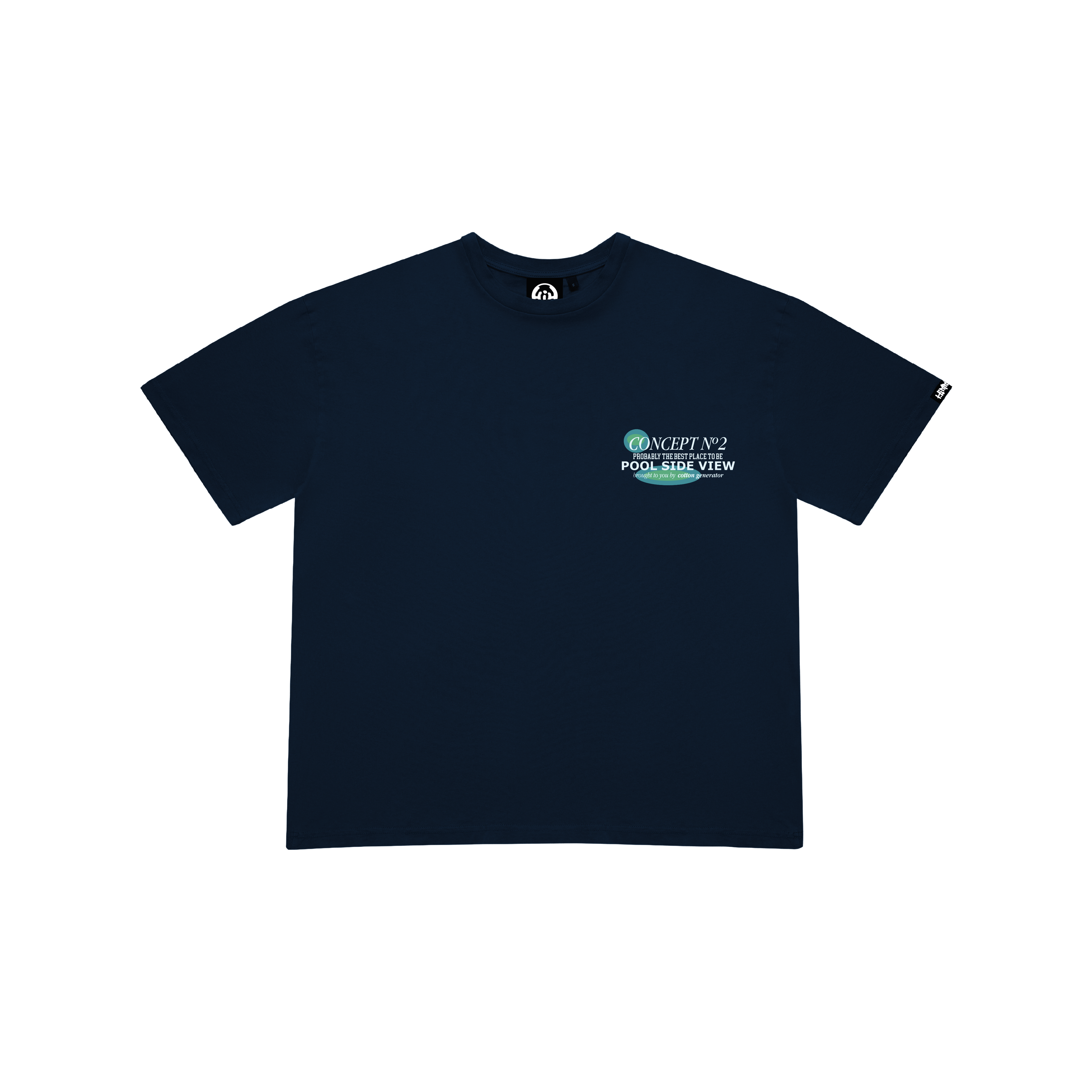CAMISETA POOL VIEW NAVY BLUE