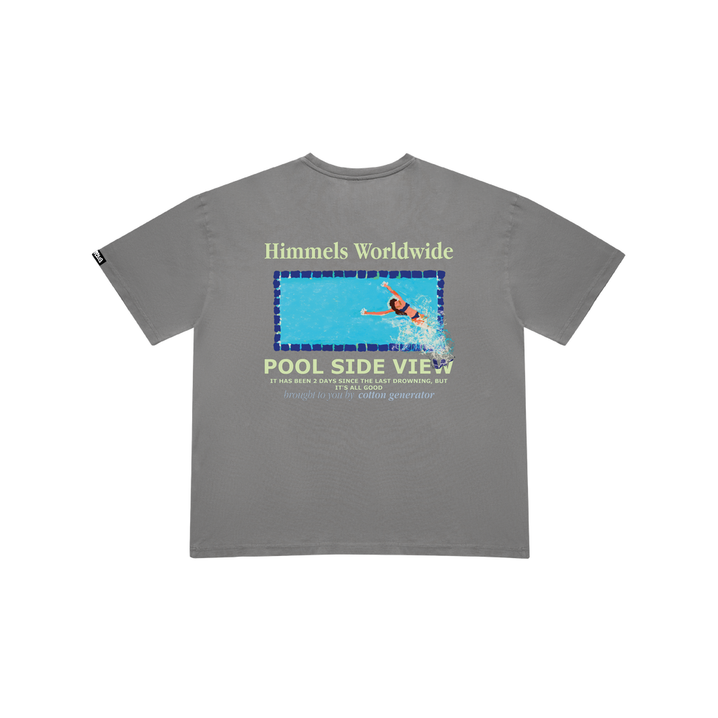CAMISETA POOL VIEW CHARCOAL