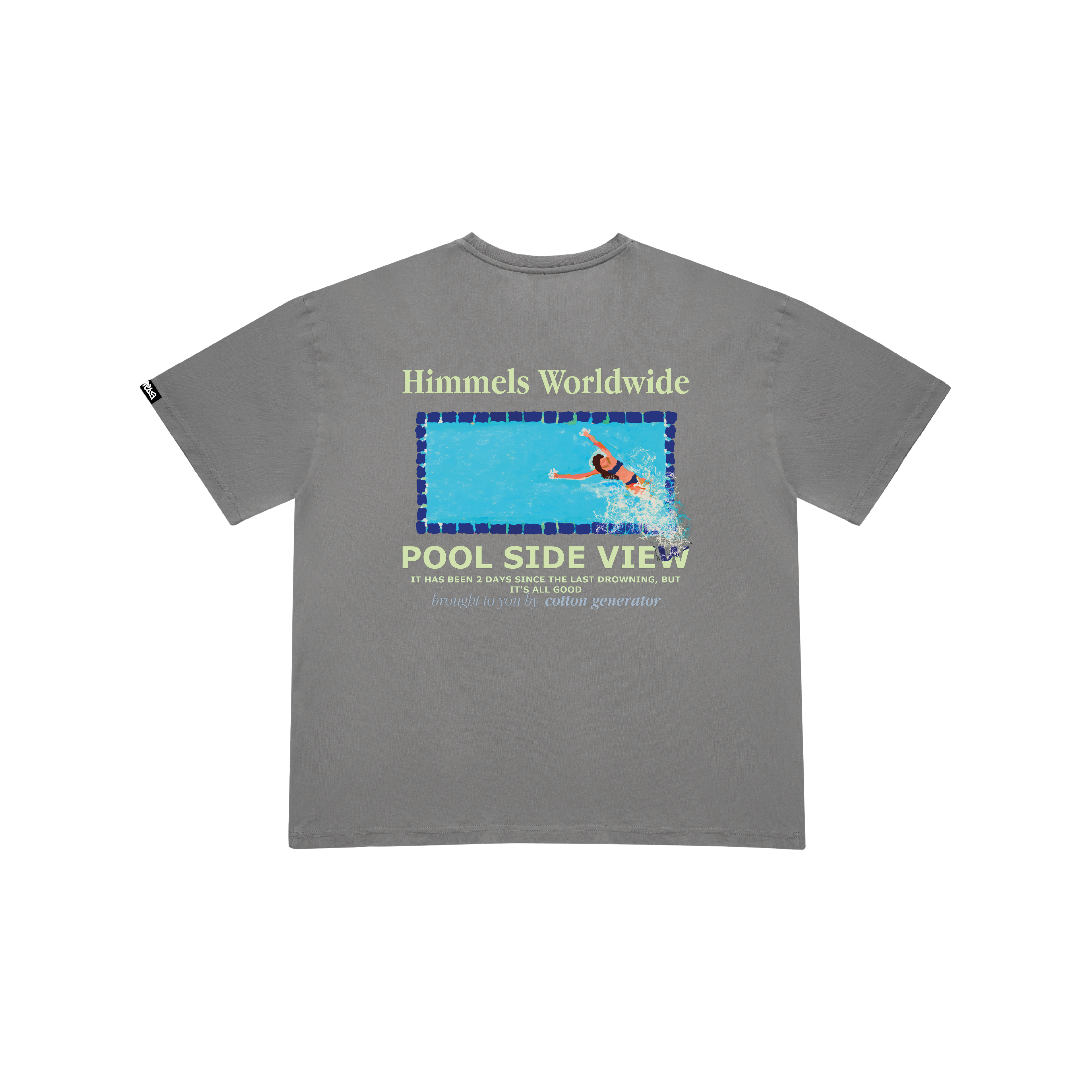 CAMISETA POOL VIEW CHARCOAL