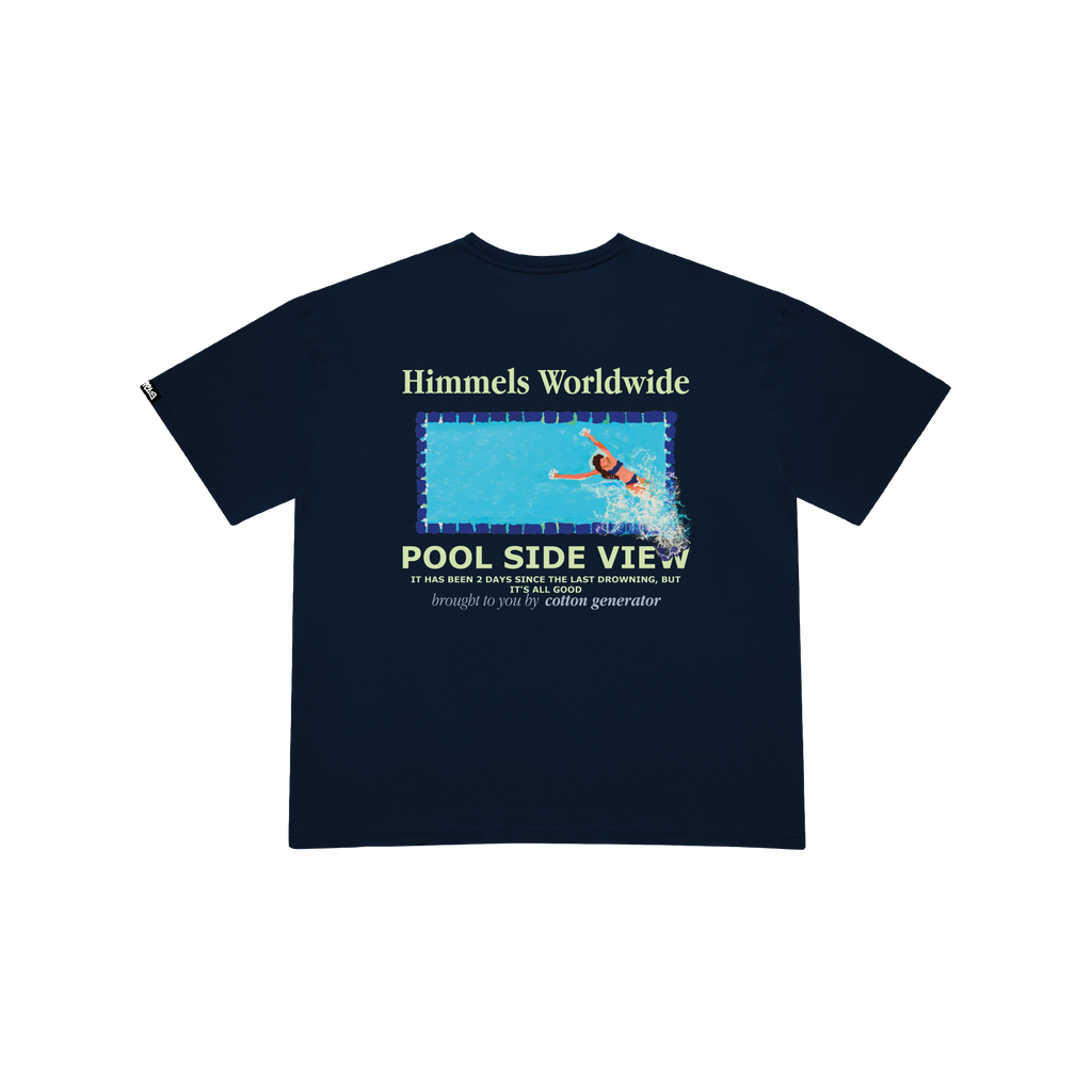 CAMISETA POOL VIEW NAVY BLUE
