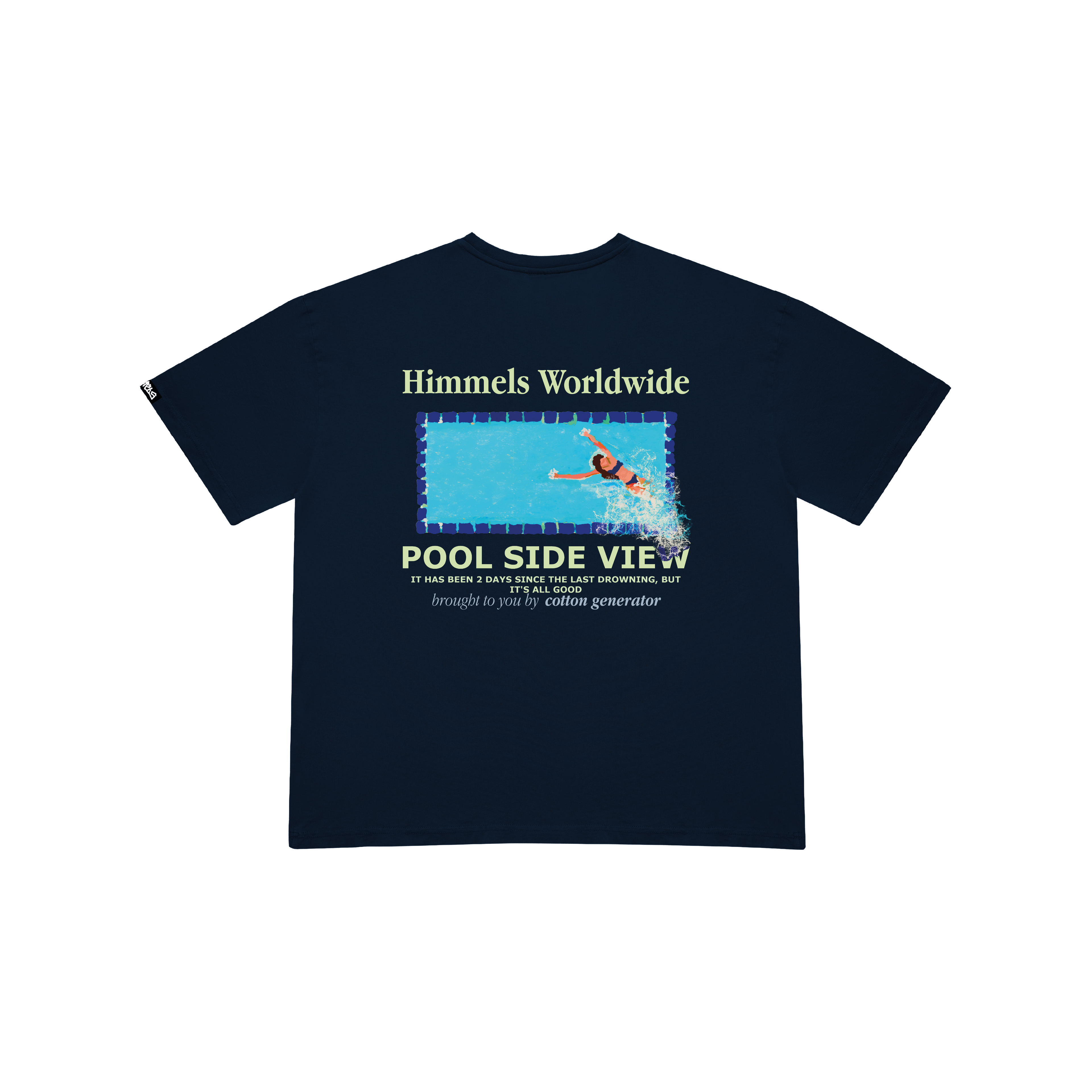 CAMISETA POOL VIEW NAVY BLUE
