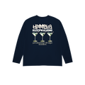 CAMISETA SLEEPWALKING MANGA LARGA AZUL MARINO