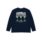 CAMISETA SLEEPWALKING MANGA LARGA AZUL MARINO