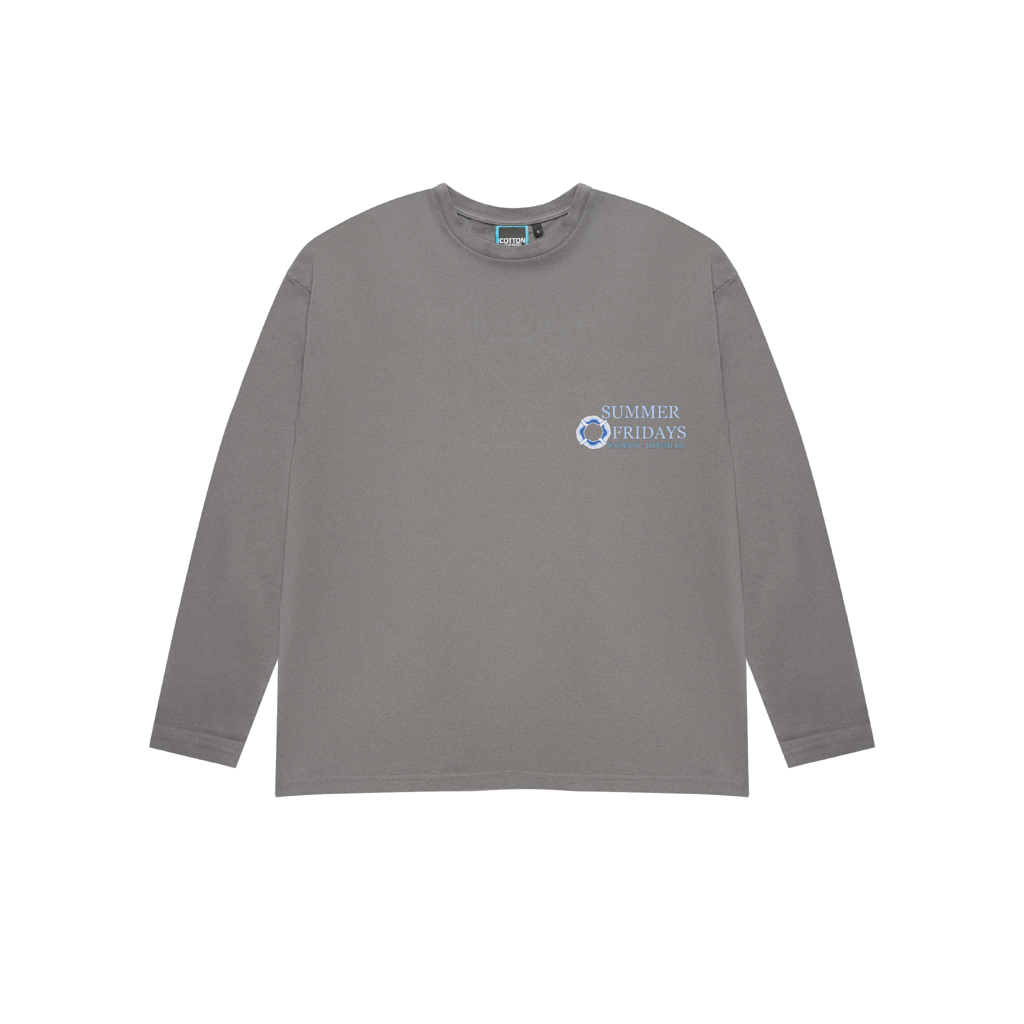 CAMISETA SUMMER FRIDAYS MANGA LARGA CHARCOAL