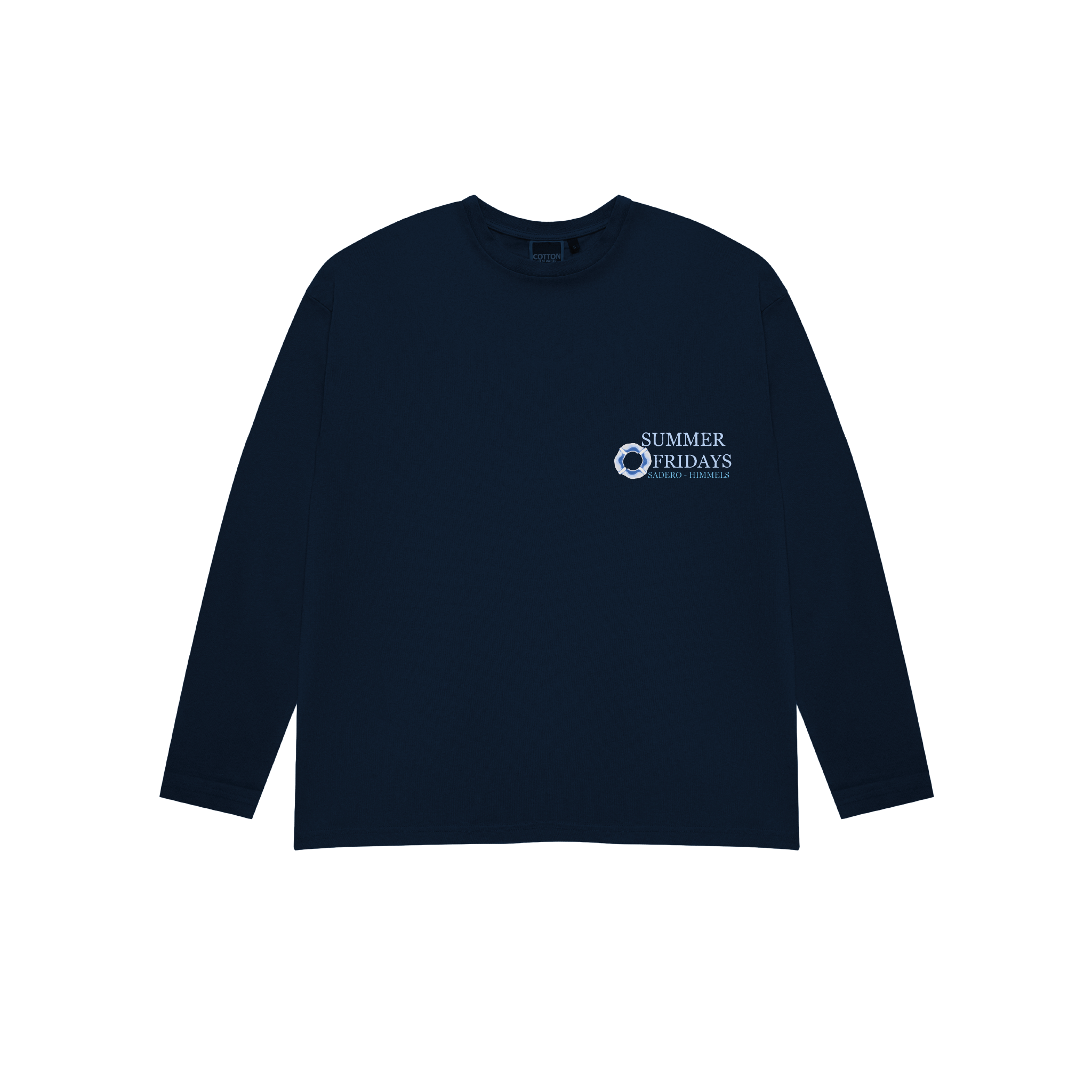 CAMISETA SUMMER FRIDAYS MANGA LARGA AZUL MARINO
