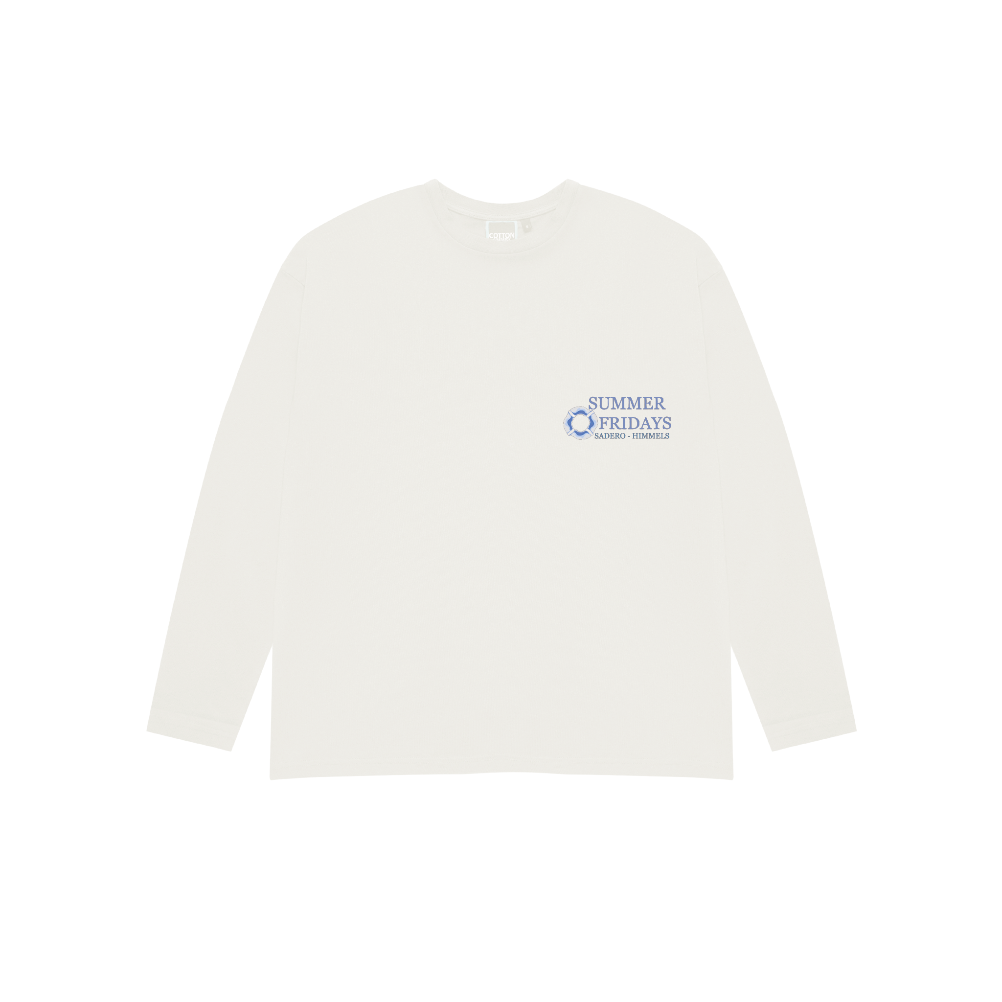 CAMISETA SUMMER FRIDAYS MANGA LARGA BLANCA
