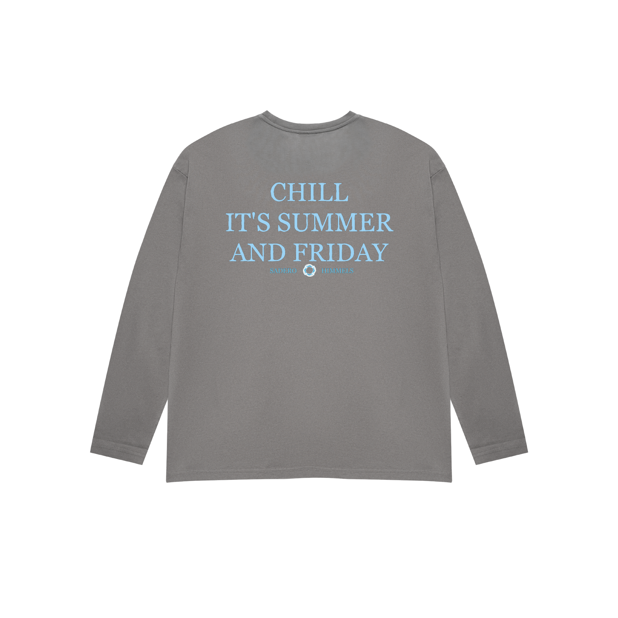 CAMISETA SUMMER FRIDAYS MANGA LARGA CHARCOAL