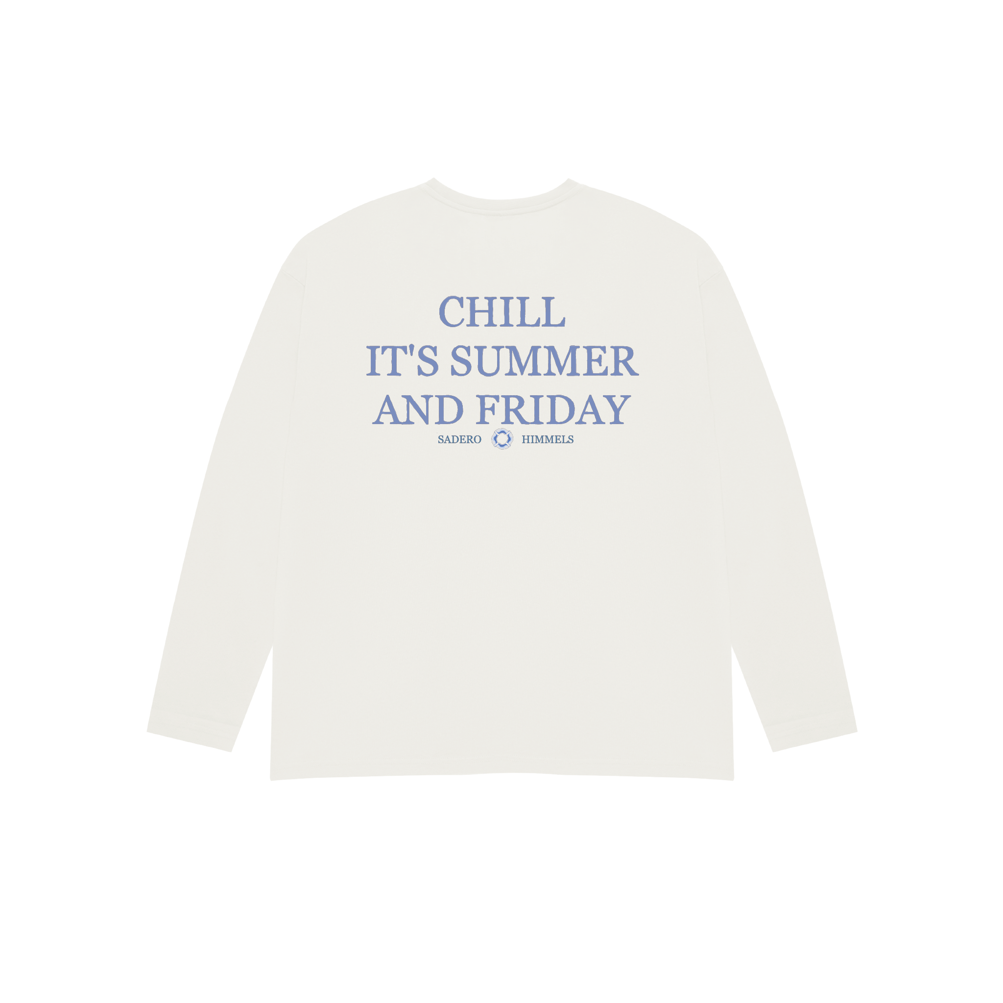 CAMISETA SUMMER FRIDAYS MANGA LARGA BLANCA