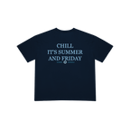 CAMISETA SUMMER FRIDAYS AZUL MARINO