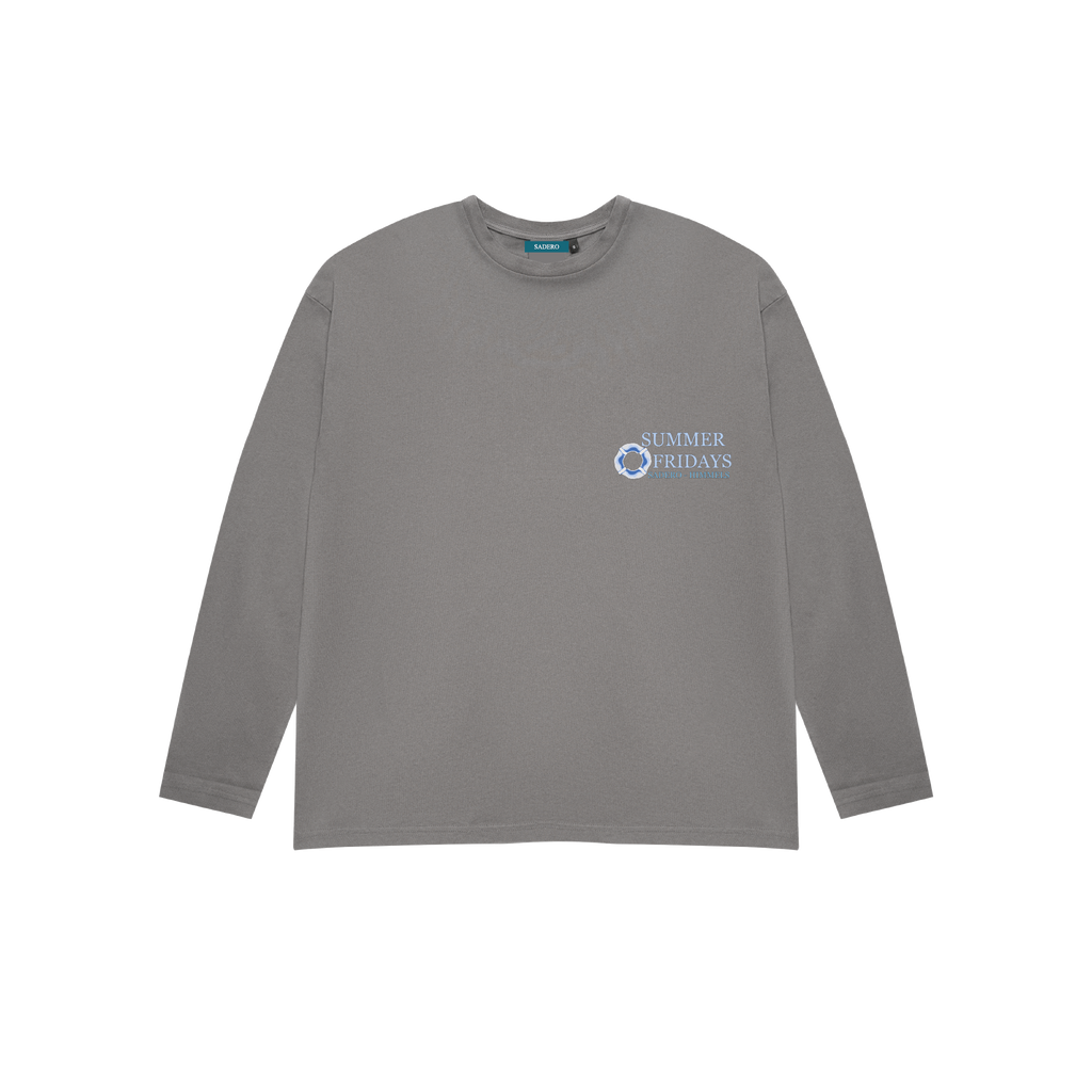 Camiseta summer manga larga gris