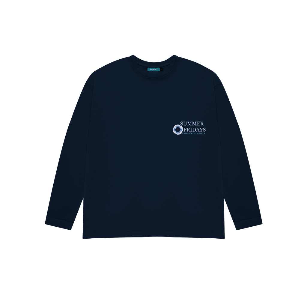 Camiseta summer manga larga azul