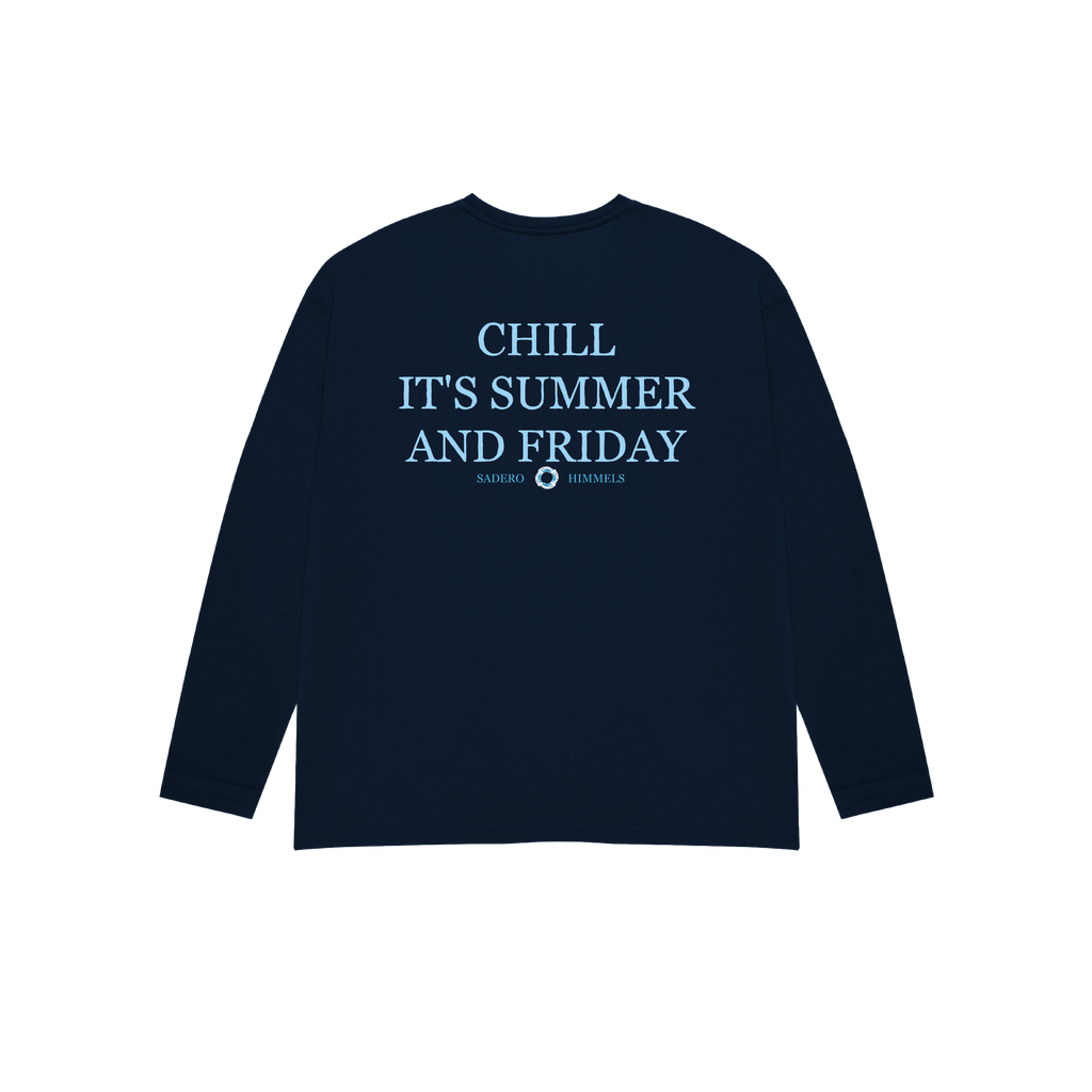 Camiseta summer manga larga azul