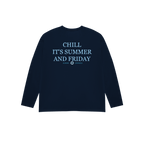 Camiseta summer manga larga azul