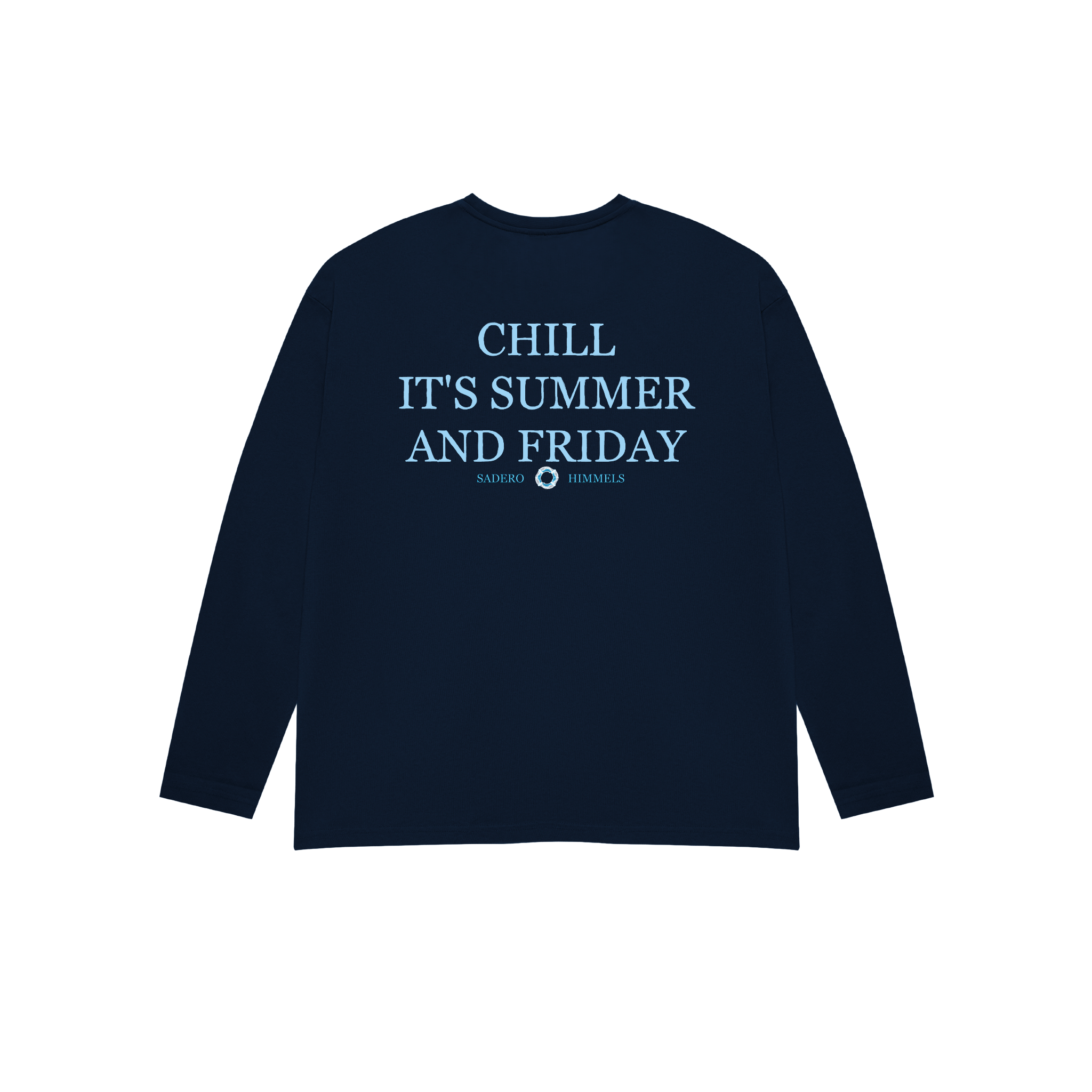 Camiseta summer manga larga azul