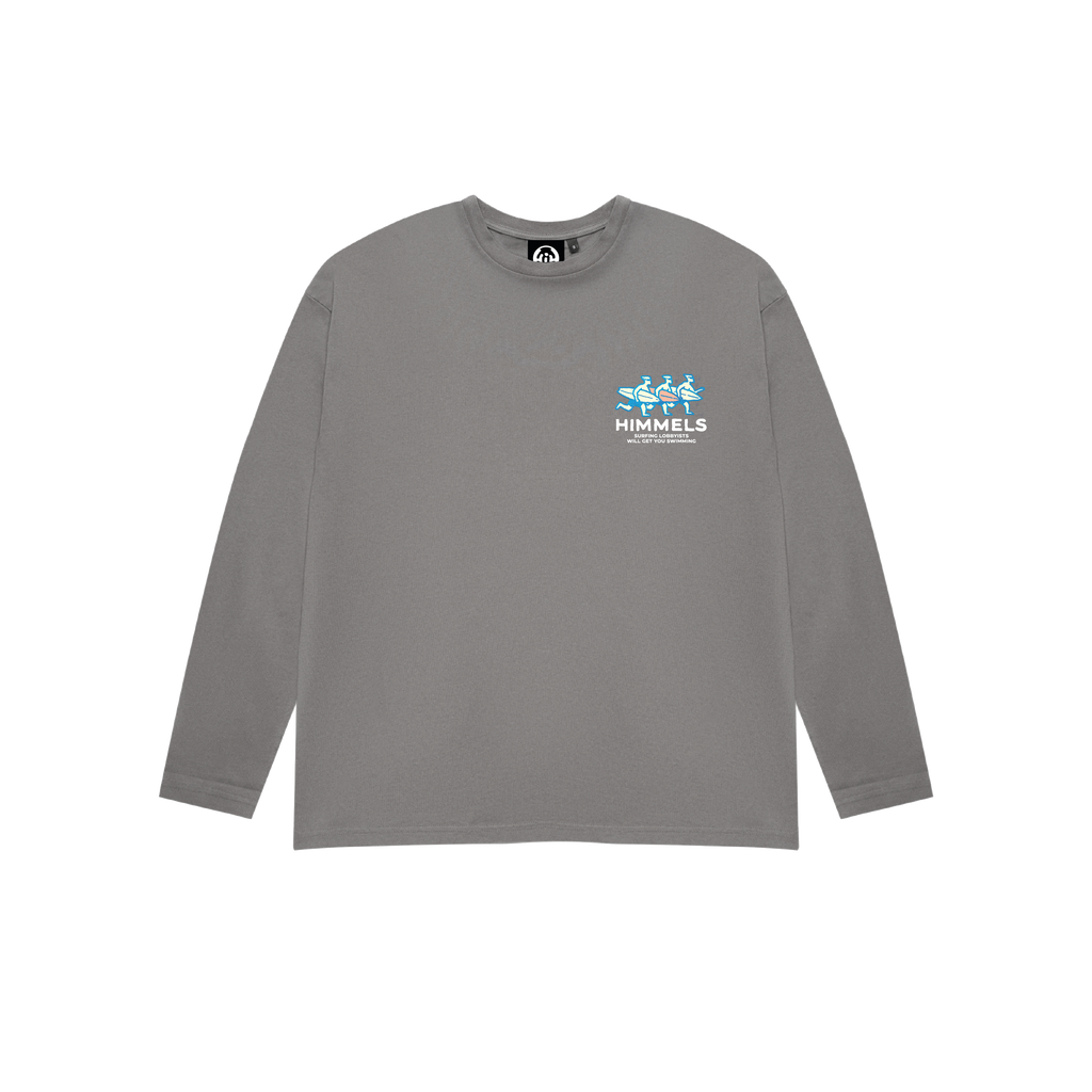 CAMISETA SURF LOBBY MANGA LARGA CHARCOAL
