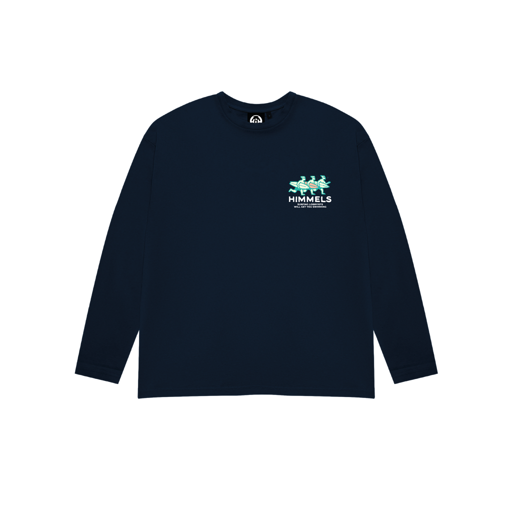 CAMISETA SURF LOBBY MANGA LARGA AZUL MARINO