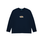 Camiseta courtside hits manga larga azul