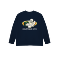 Camiseta courtside hits manga larga azul