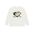 Camiseta courtside hits manga larga blanca