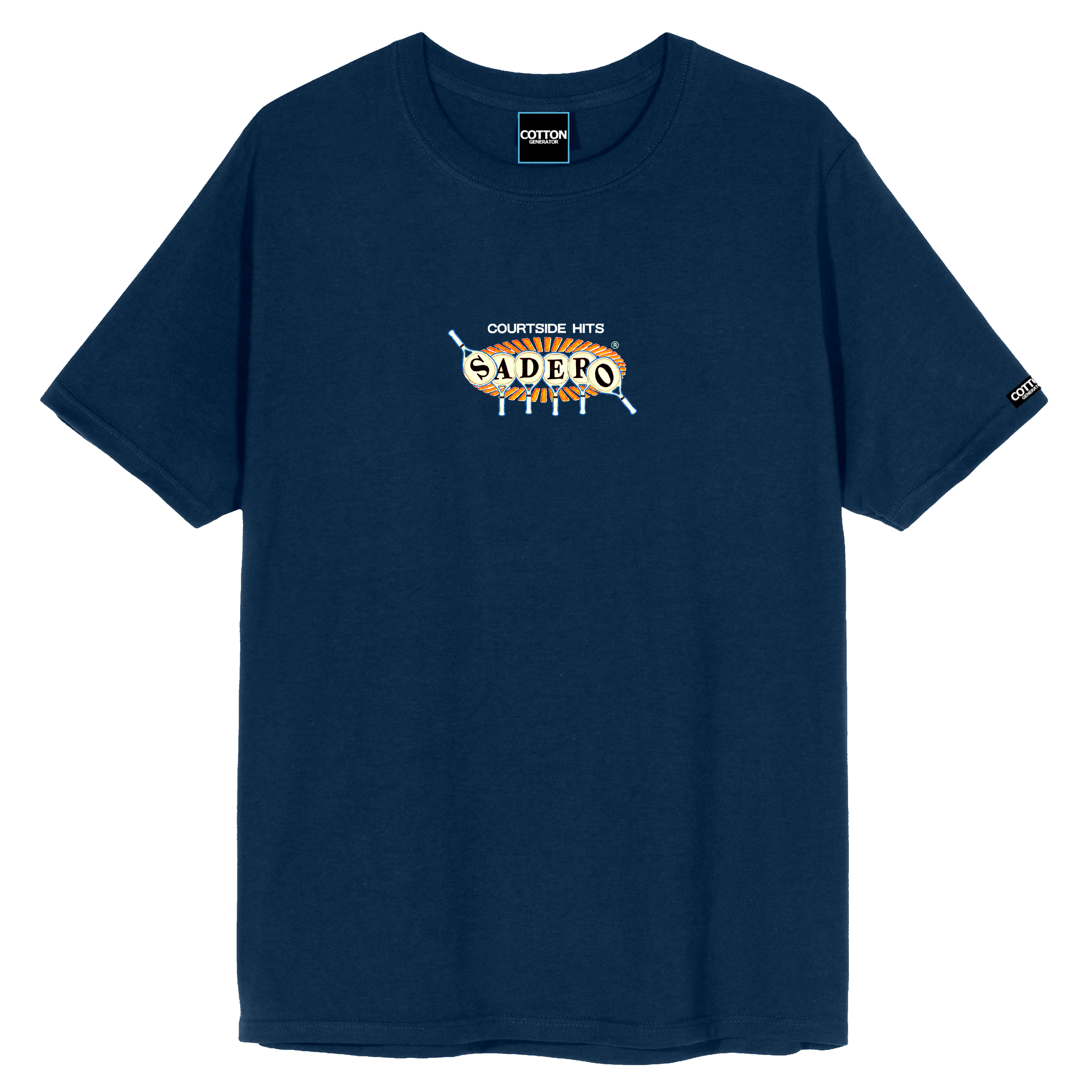 Camiseta courtside hits azul