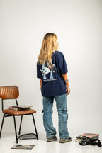 CAMISETA BROKEN BONES AZUL MARINO