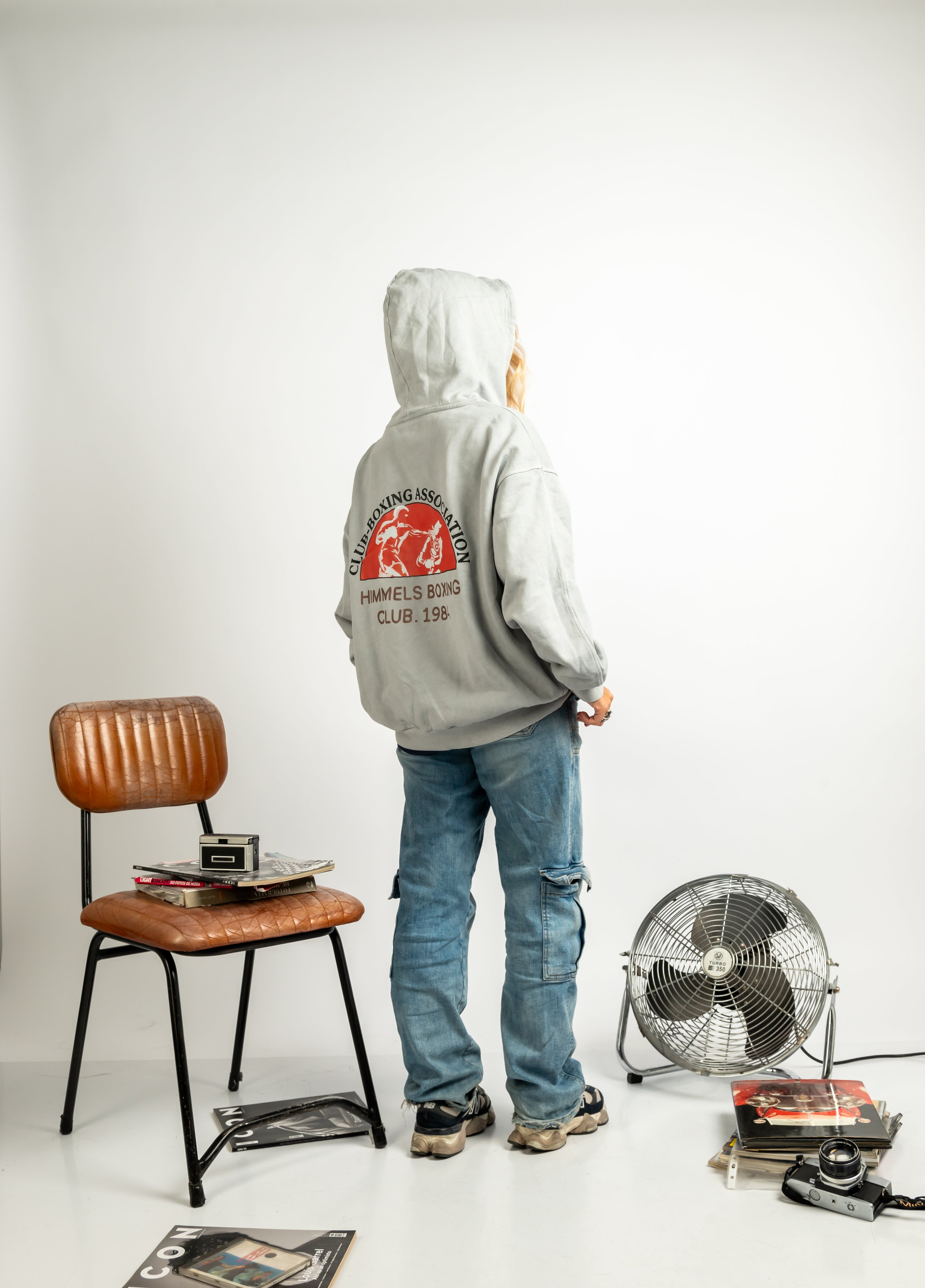 SUDADERA CON CREMALLERA BOXING ICE GREY