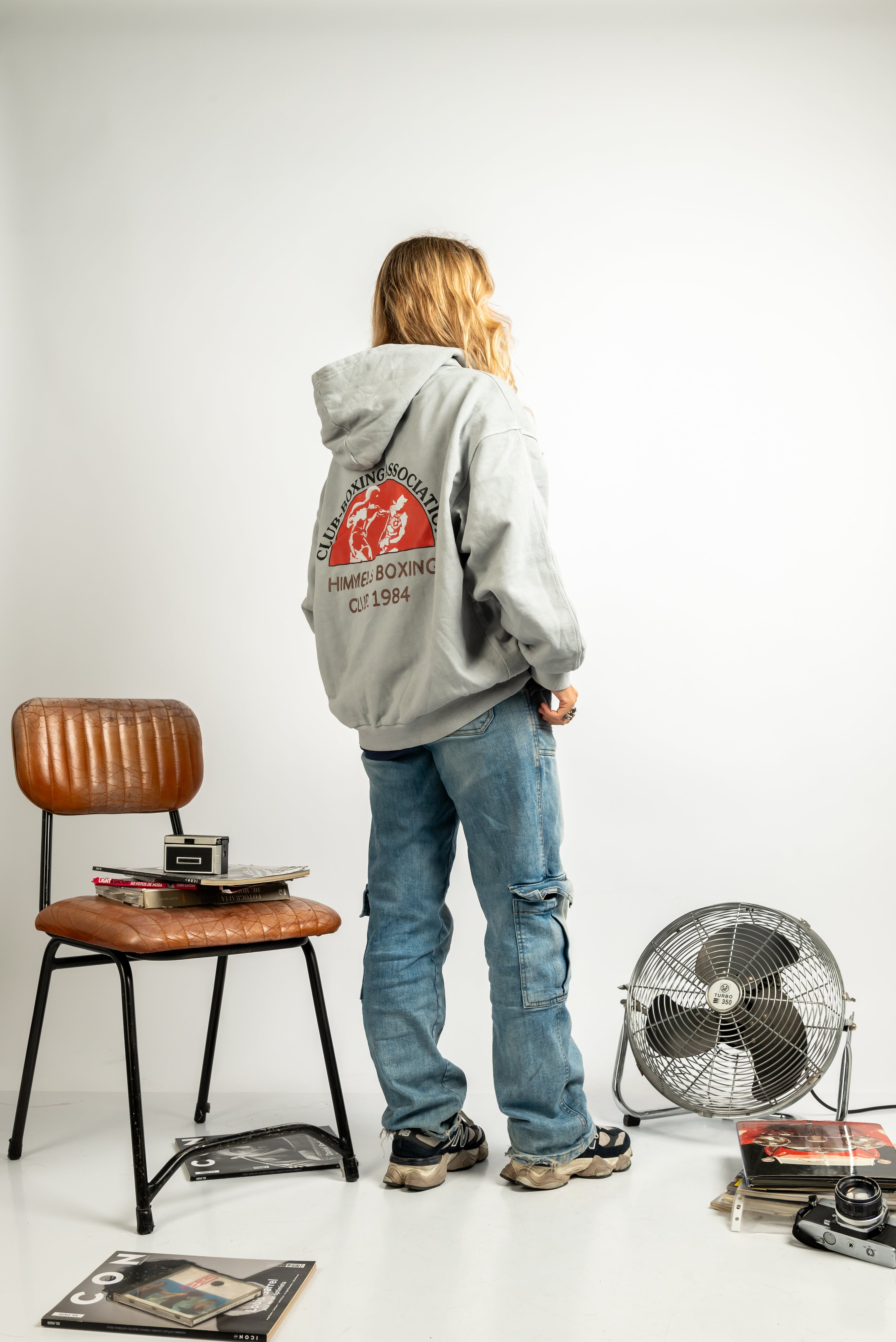 SUDADERA CON CREMALLERA BOXING ICE GREY