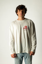 CAMISETA BOXING MANGA LARGA BLANCA