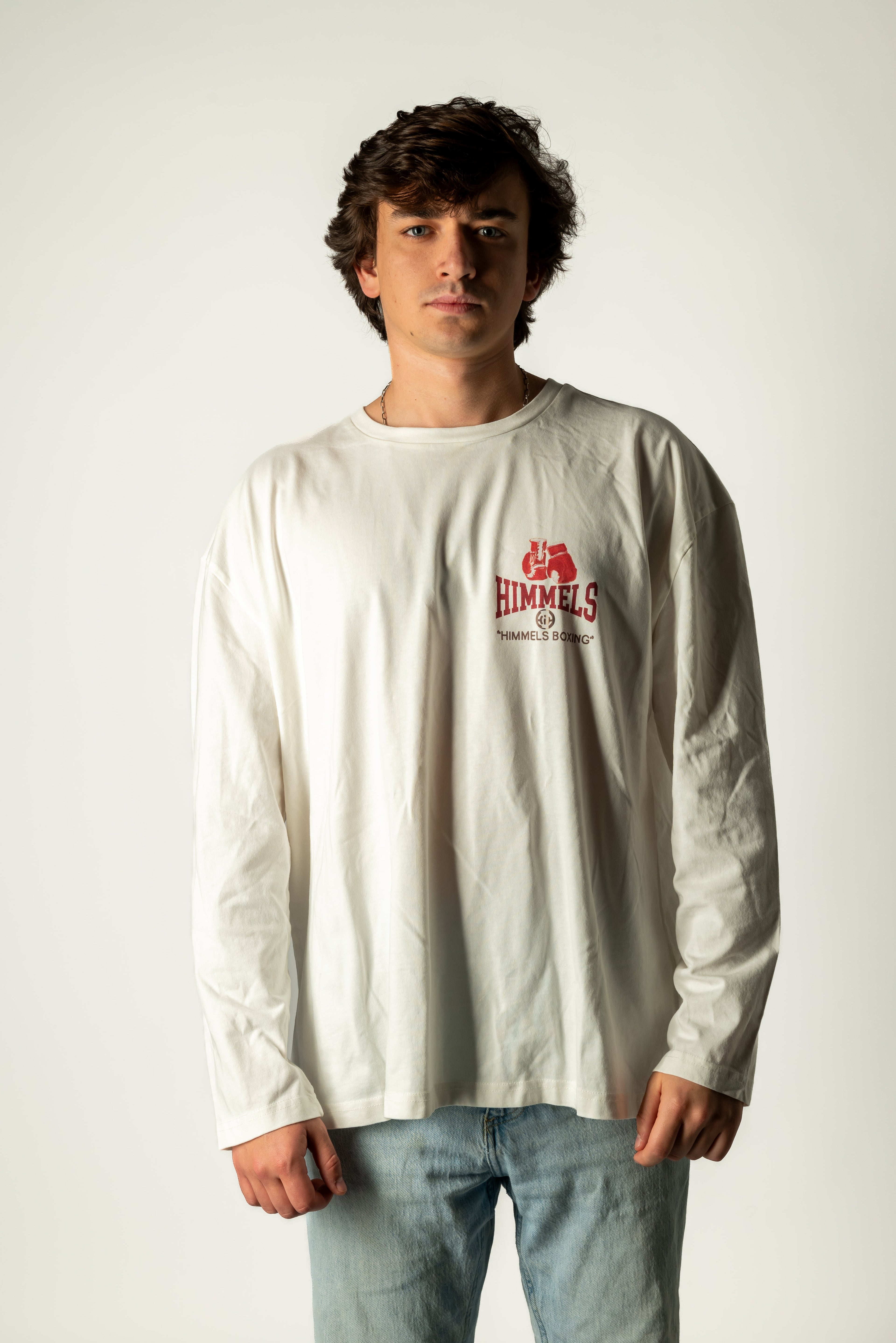 CAMISETA BOXING MANGA LARGA BLANCA