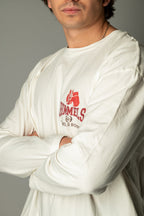 CAMISETA BOXING MANGA LARGA BLANCA