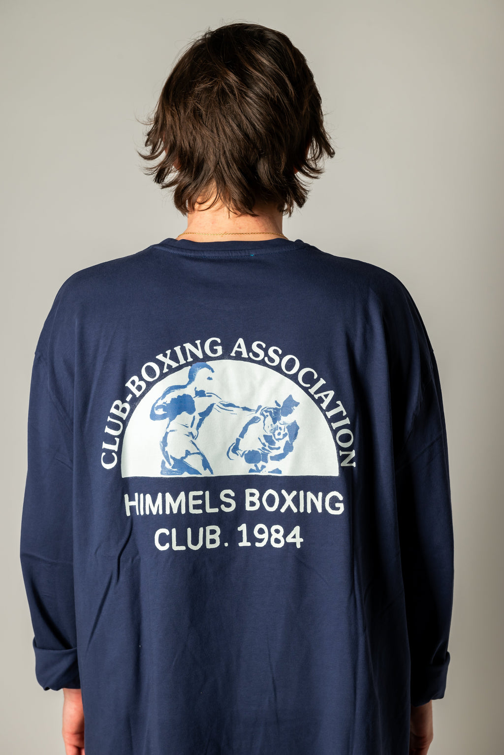 CAMISETA BOXING MANGA LARGA AZUL MARINO