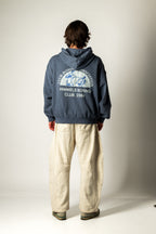 SUDADERA CON CREMALLERA BOXING AZUL