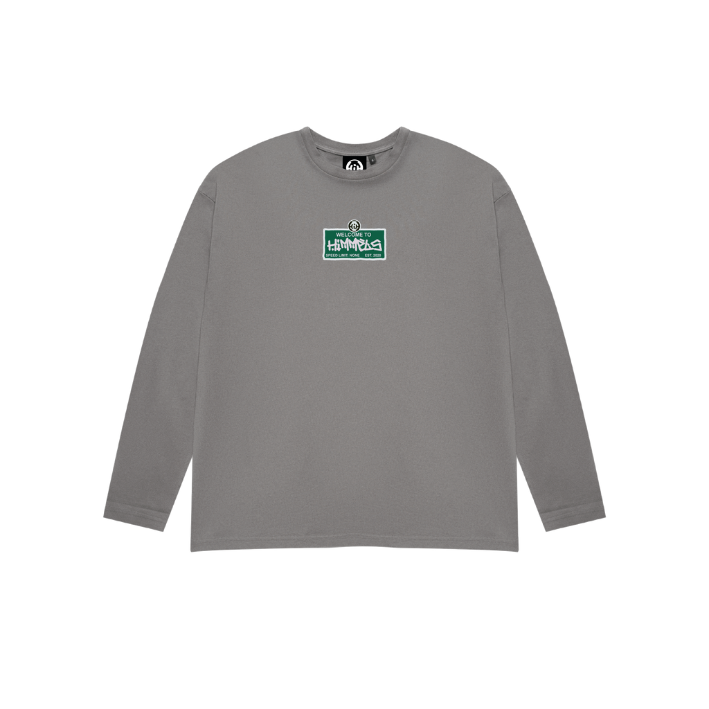 CAMISETA WB MANGA LARGA CHARCOAL