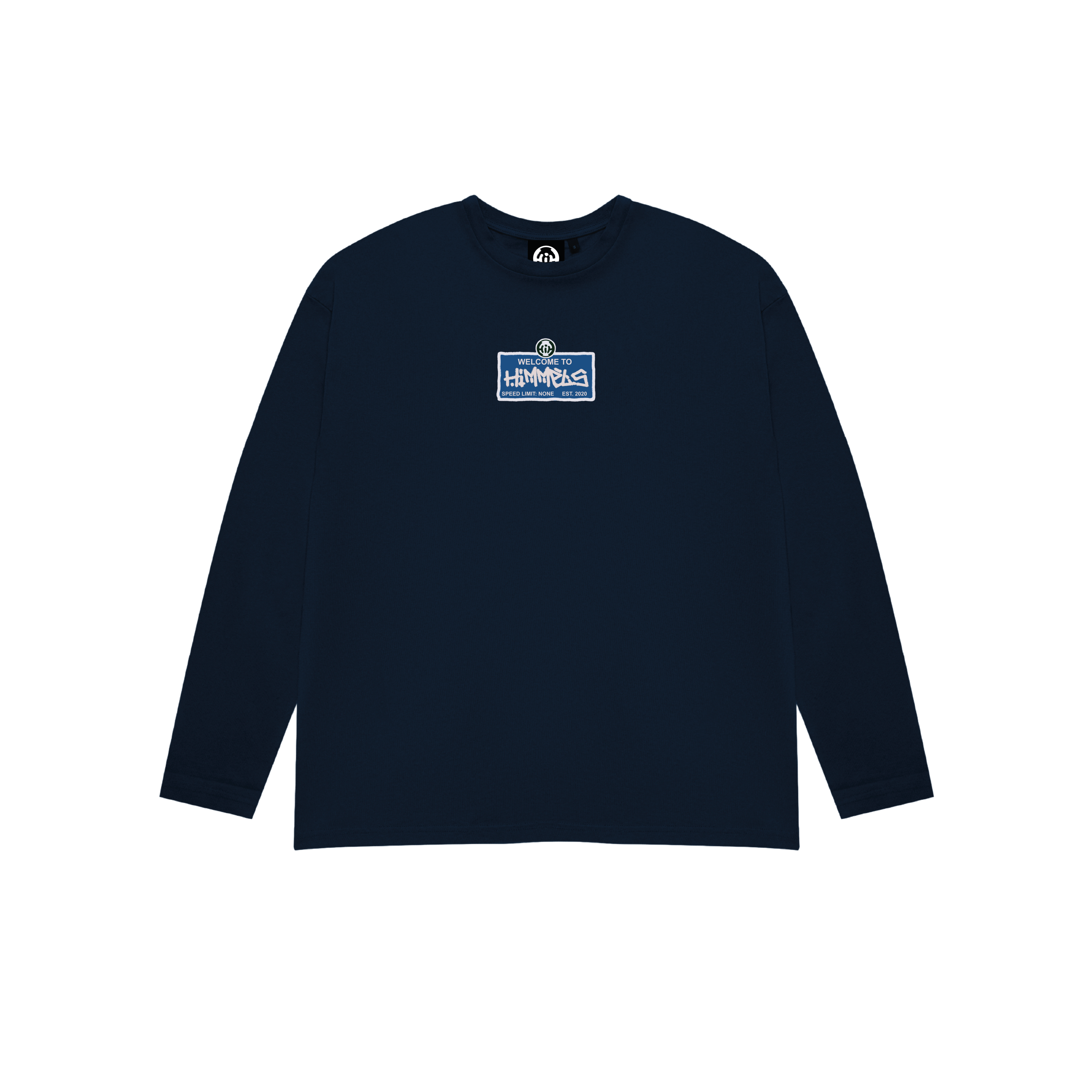 CAMISETA WB MANGA LARGA AZUL MARINO